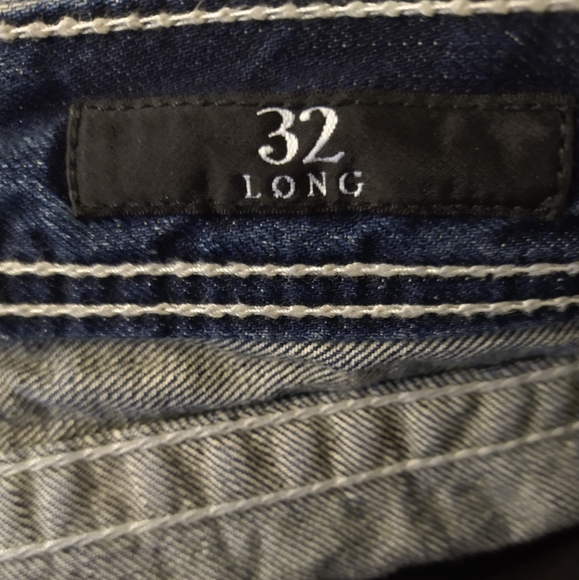 Affliction Distressed Denim Jeans Size 34 - Picture 10 of 13